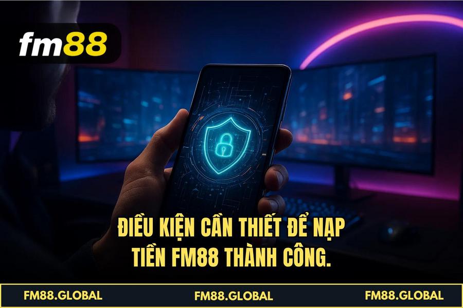 Điều kiện cần thiết để Nạp Tiền FM88 thành công.